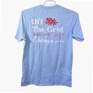 John Summit Off The‎ Grid Chicago Graphic T-Shirt Light Blue Large EDM Merch
